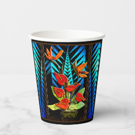 Hawiian Christmas Bouquet Pappbecher