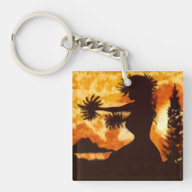 Hawiian Hula Dancer Schlüsselanhänger (Vorderseite)