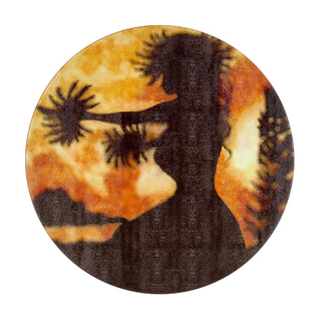 Hawiian Hula Dancer Schneidebrett (Vorderseite)