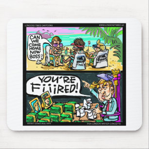 Hawiian Trump Detectives Funny Gifts & Cards Mousepad