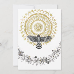 Hawk Dreams Large Flat Note Card