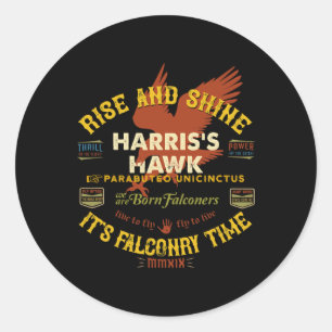 Hawk Falconry Design Harris Hawk Falconry Supplies Runder Aufkleber