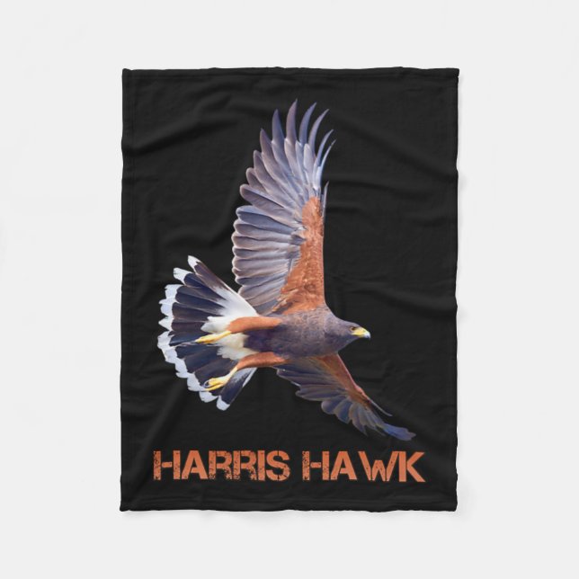 Hawk Kamala Harris für Präsident Fleecedecke (Vorderseite)