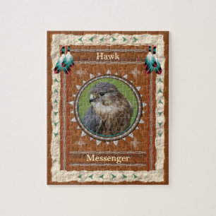 Hawk - Messenger- Jigsaw Puzzle mit Box