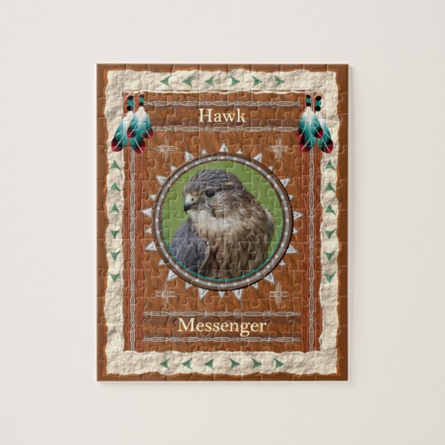 Hawk - Messenger- Jigsaw Puzzle mit Box (Vertikal)