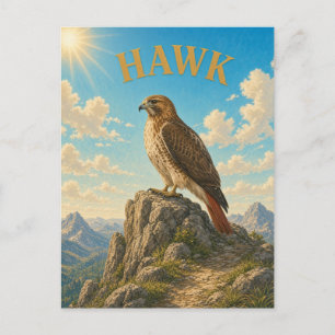 Hawk Mountain Grate Wasserfarbe GeoSaga Postkarte