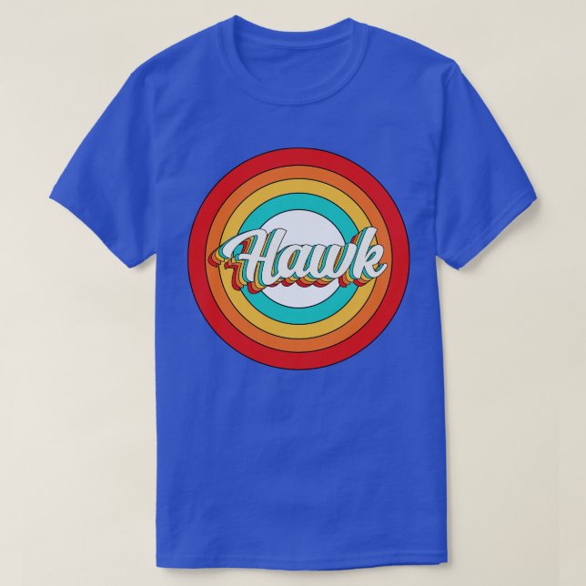 Hawk Name Shirt Vintag Hawk Circle (Design vorne)