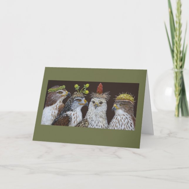 Hawk-Party-Karte Karte (Vorderseite)