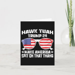 Hawk Tuah Funny Viral Spaß Meme Video Girl 24 Tua Karte
