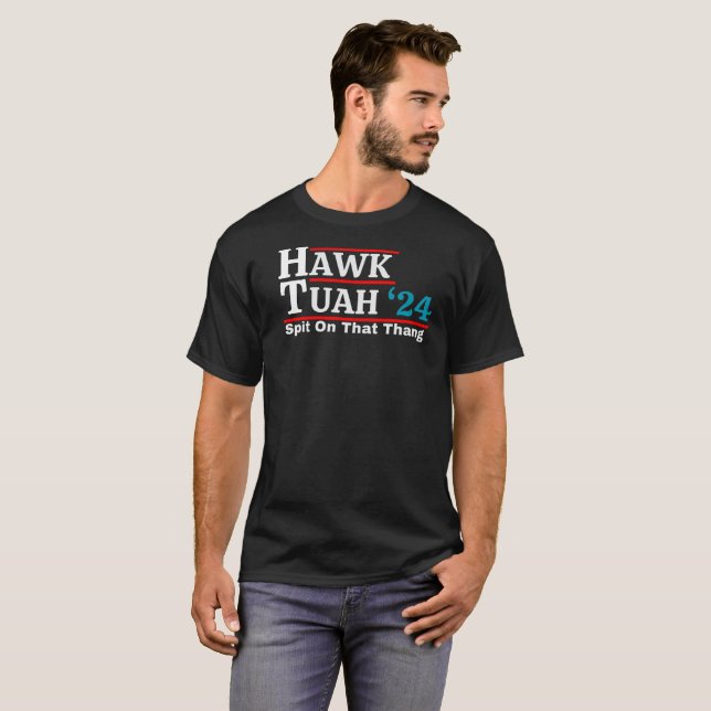 Hawk Tuah Shirt, spucken auf diese Thang T-Shirt (Vorne ganz)