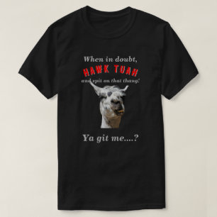 Hawk tuah spuckt Lama novelty parody DK T-Shirt