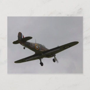 Hawker Hurricane im Endanflug Postkarte