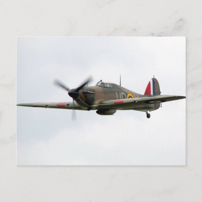 Hawker Hurricane Mk1 Postkarte (Vorderseite)