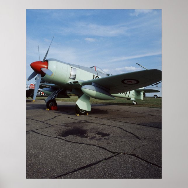 Hawker Sea Fury am CAF, Minnesota Wing, am 2. Poster (Vorne)
