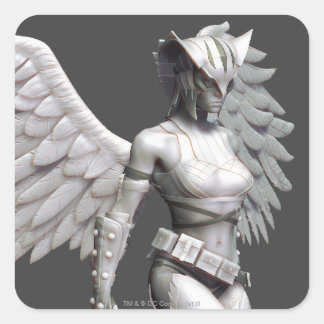 Hawkgirl Quadratischer Aufkleber