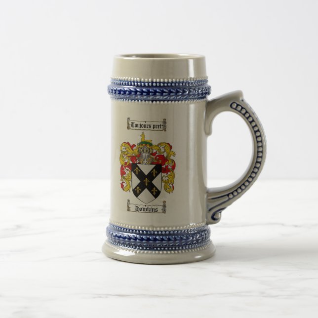 Hawkins Wappen Stein/Hawkins Wappen Stein Bierglas (Rechts)