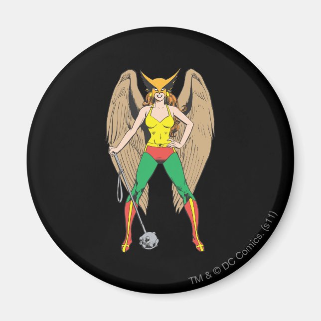Hawkmädchen Magnet (Vorne)