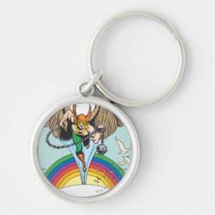 Hawkman fliegt durch den Himmel Schlüsselanhänger