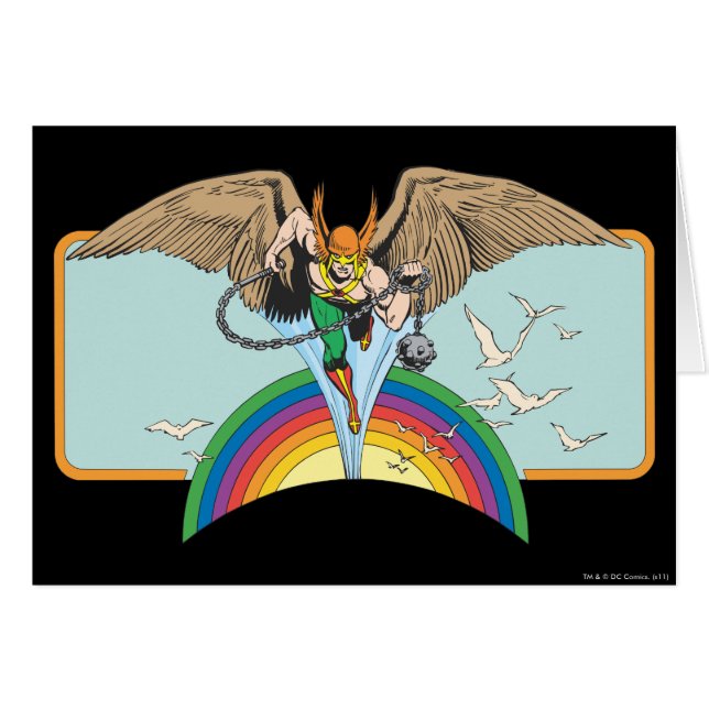 Hawkman Flies Thru Sky (Vorderseite (Horizontal))