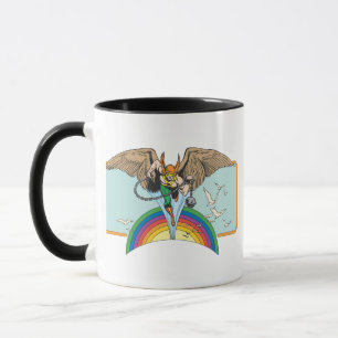 Hawkman Flies Thru Sky Tasse