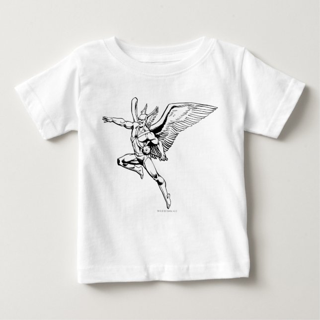 Hawkman Soaring Kontur Baby T-shirt (Vorderseite)