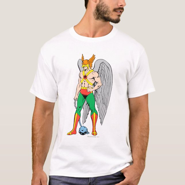 Hawkman Stehende Pose T-Shirt (Vorderseite)