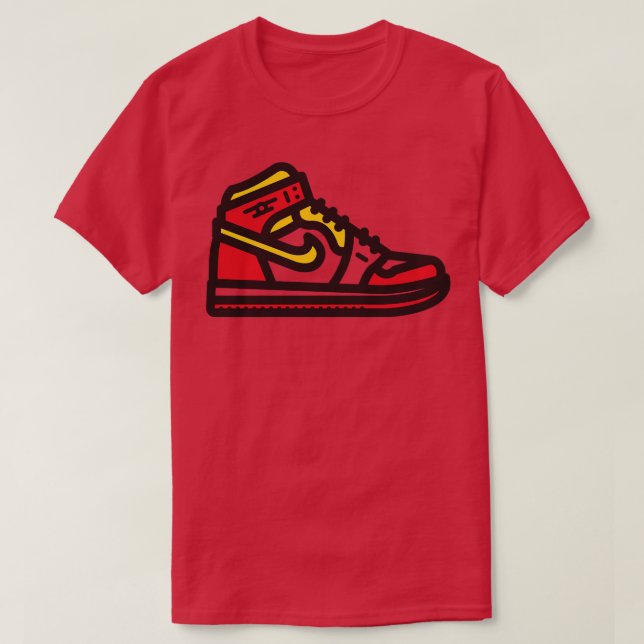 Hawks Basketball Sneakers T-Shirt (Design vorne)