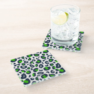 Hawks Inspiriert Leopard Print Glass Untersetzer