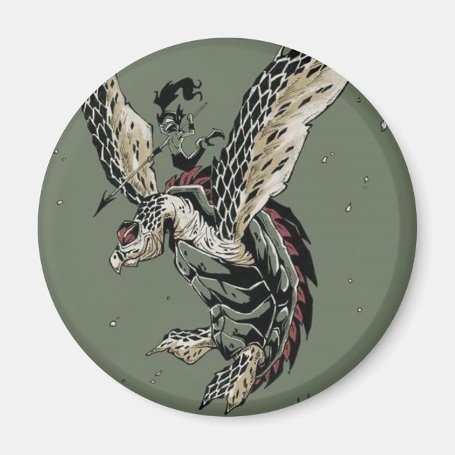 HawksBill Warrior Magnet (Vorne)
