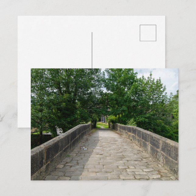 Hawksclough Bridge, Mytholmroyd Postkarte (Vorne/Hinten)