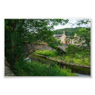 Hawksclough-Brücke, Mytholmroyd Fotodruck