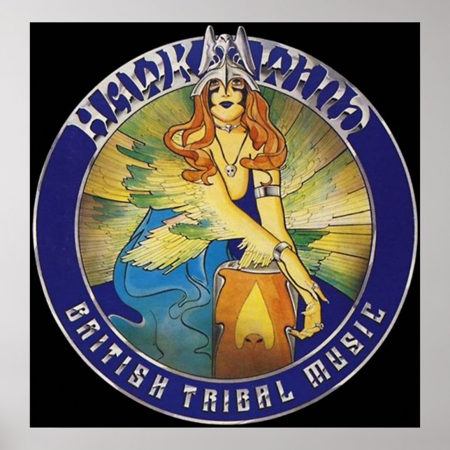 HAWKWIND - BRITISCHE TRIBALMUSIK POSTER (Vorne)
