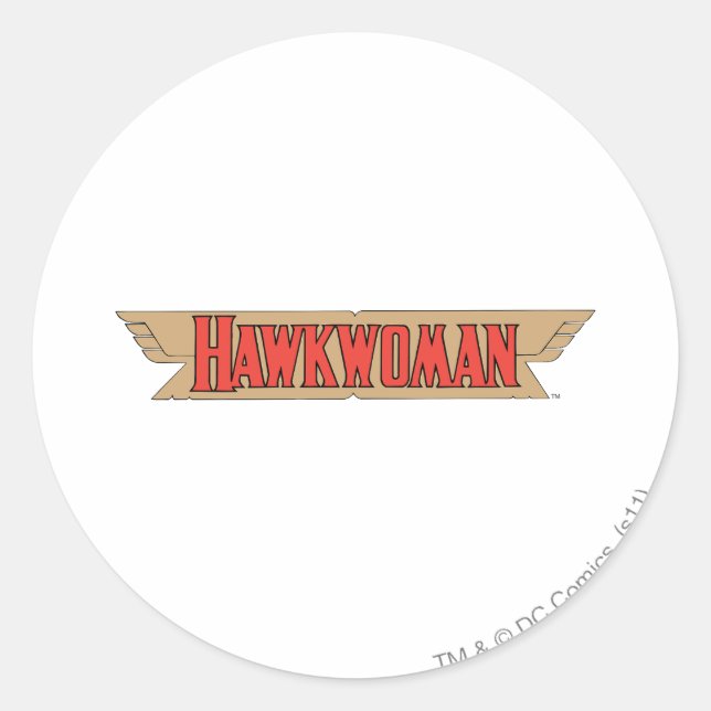 Hawkwoman-Logo Runder Aufkleber (Vorderseite)