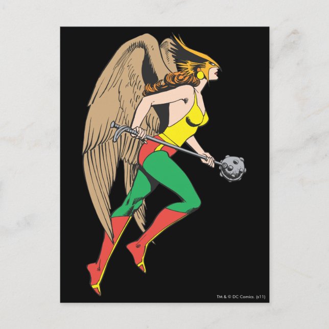 Hawkwoman Profil Postkarte (Vorderseite)