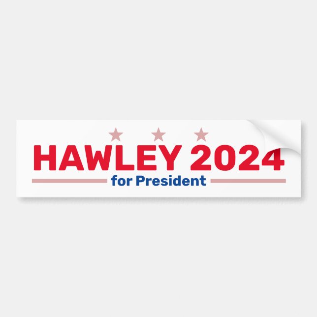 Hawley 2024 Autoaufkleber (Vorne)