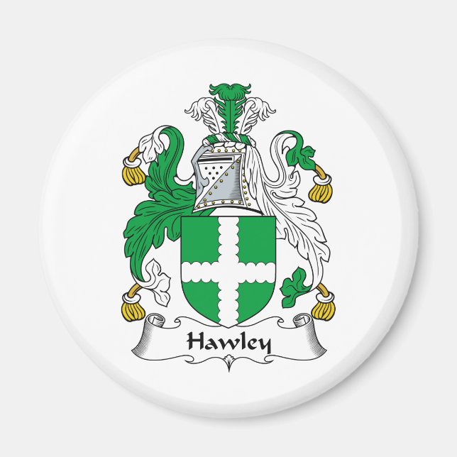 Hawley Familienwappen Magnet (Vorne)
