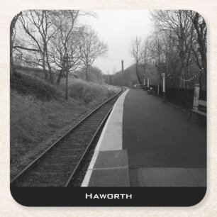 Haworth Railway Rechteckiger Pappuntersetzer
