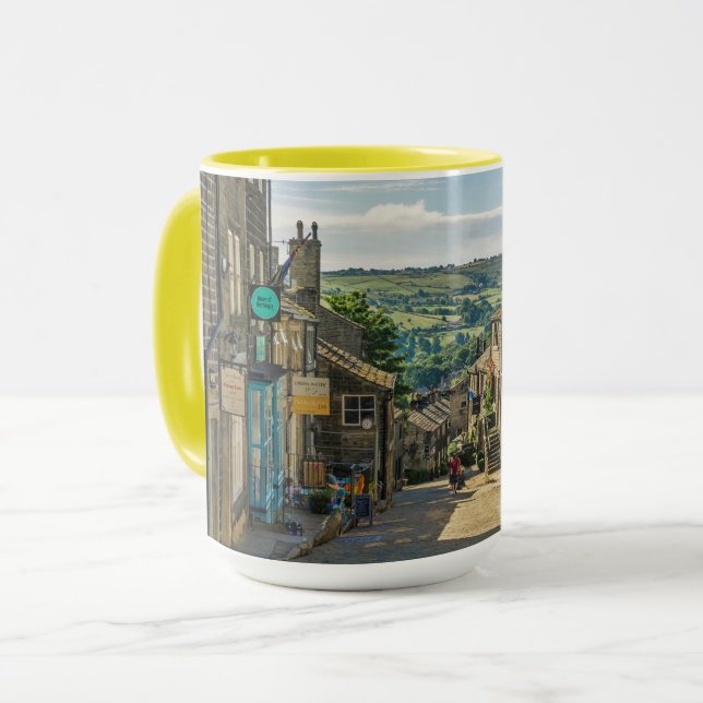 Haworth Yorkshire Dales Landschaftlich Picturesque Tasse (Vorderseite Links)