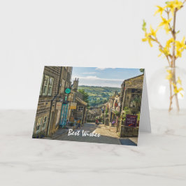 Haworth Yorkshire Dales malerische Landschaft Karte