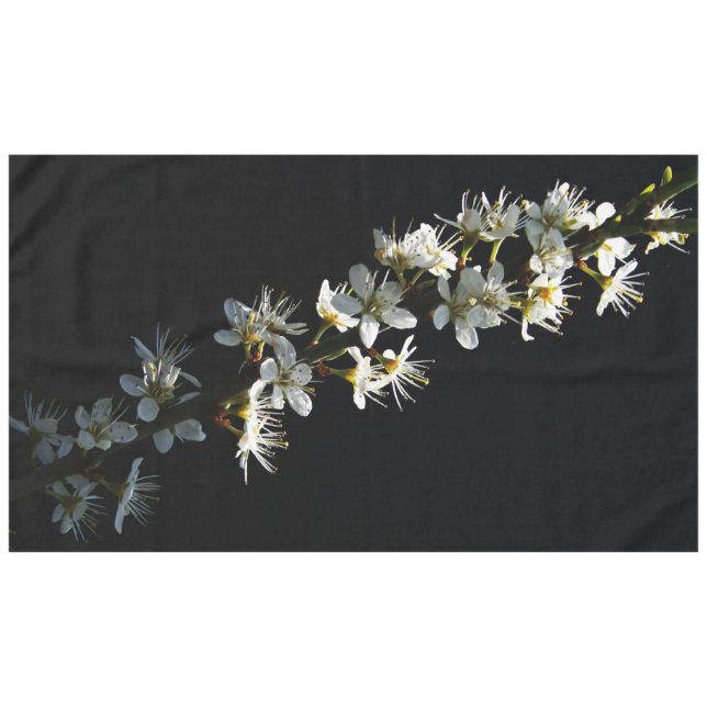 Hawthorn-Blume 60x104 tccna Tischdecke (Vorderseite (Horizontal))