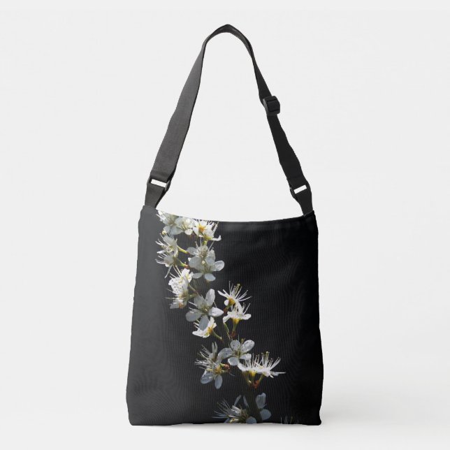 Hawthorn Blume cbba Tragetaschen Mit Langen Trägern (Vorderseite)