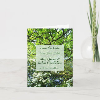 Hawthorn & Oak Handfasting Save-the-Date-Karte Einladung