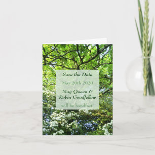 Hawthorn & Oak Handfasting Save the Date Notecard Einladung
