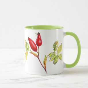 Hawthorn & Rose angesagte botanische Kunst, grüne  Tasse