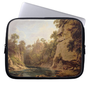 Hawthornden Schloss, nahe Edinburgh, c.1820-22 (Ö Laptopschutzhülle