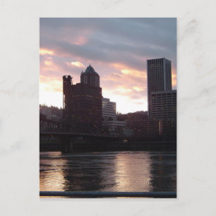 Hawthorne Bridge Portland Skyline Postkarte