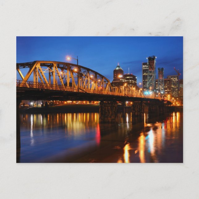 Hawthorne Bridge Postkarte (Vorderseite)