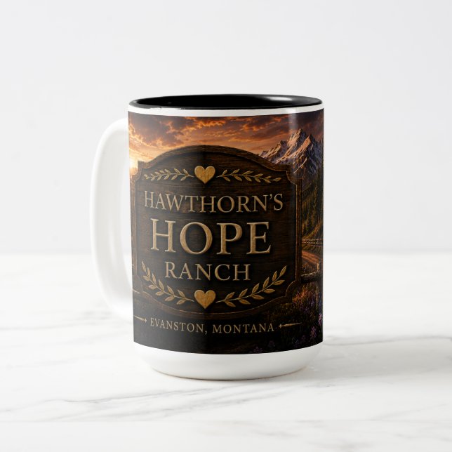 Hawthorn's Hope Ranch Kaffeetasse (Vorderseite Links)