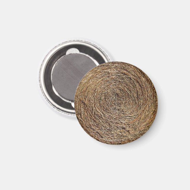 Hay Bale Magnet (Vorderseite/Rückseite)