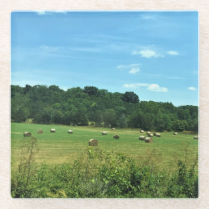 Hay Bales, Wytheville, Virginia Glasuntersetzer